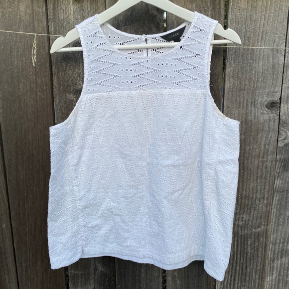 Jcrew zigzag eyelet shell tank top - Picture 2 of 6